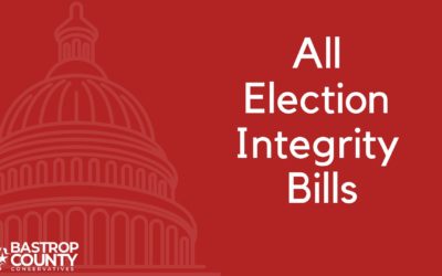 All Election Integrity Bills