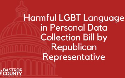 Harmful LGBT Language in Personal Data Collection Bill by Republican Representative