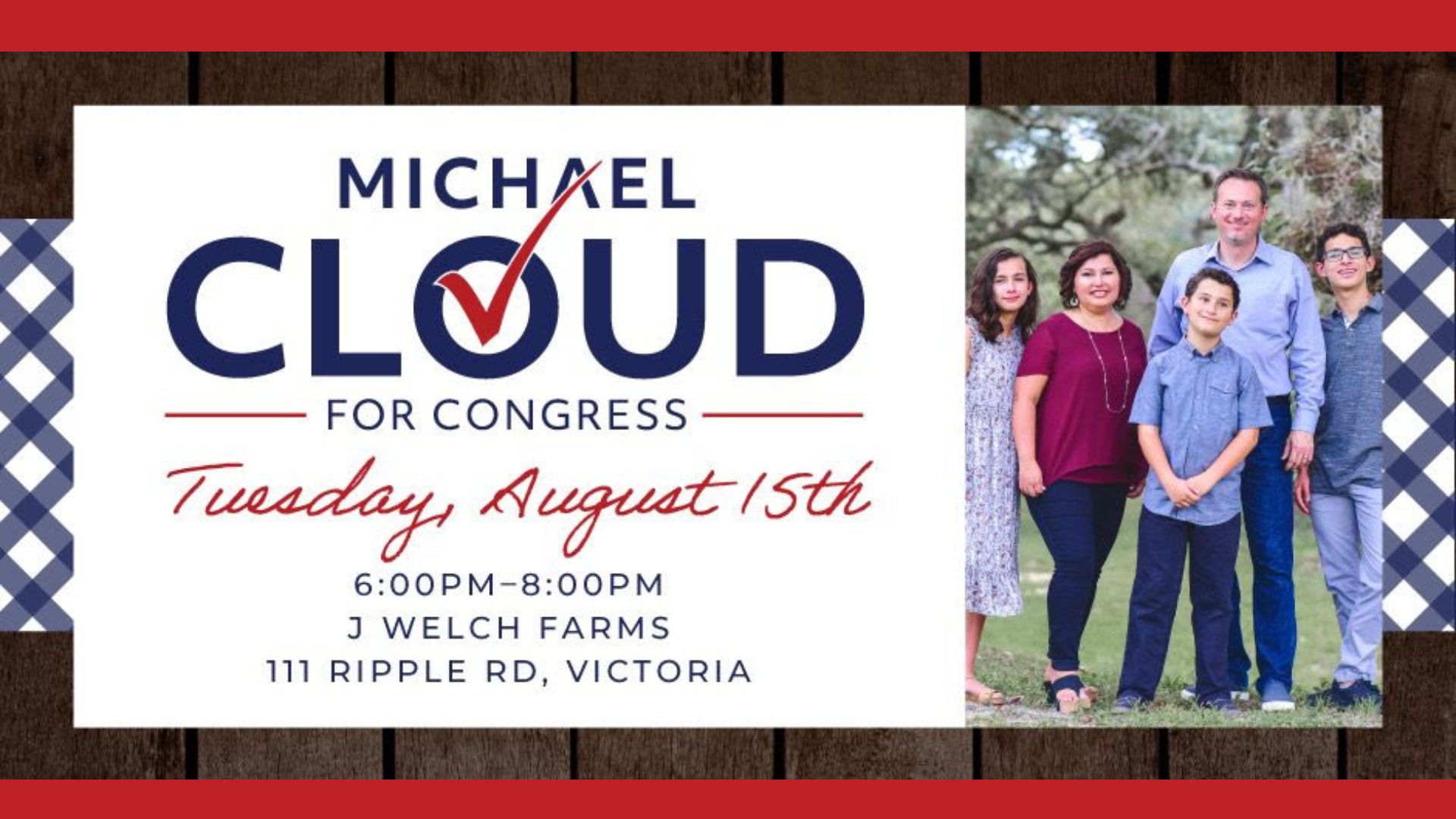 Michael Cloud 2024 ReElection Kickoff Victoria Bastrop County